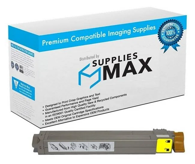 SuppliesMax SuppliesMax Yellow Toner Cartridge 10000 Page Yield (44844509) — product photo