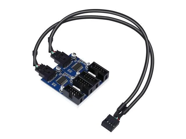 DIXSG DIXSG 4 in 1 Internal USB Splitter Cable 9 Pin Male to 4 Female 30cm — product photo