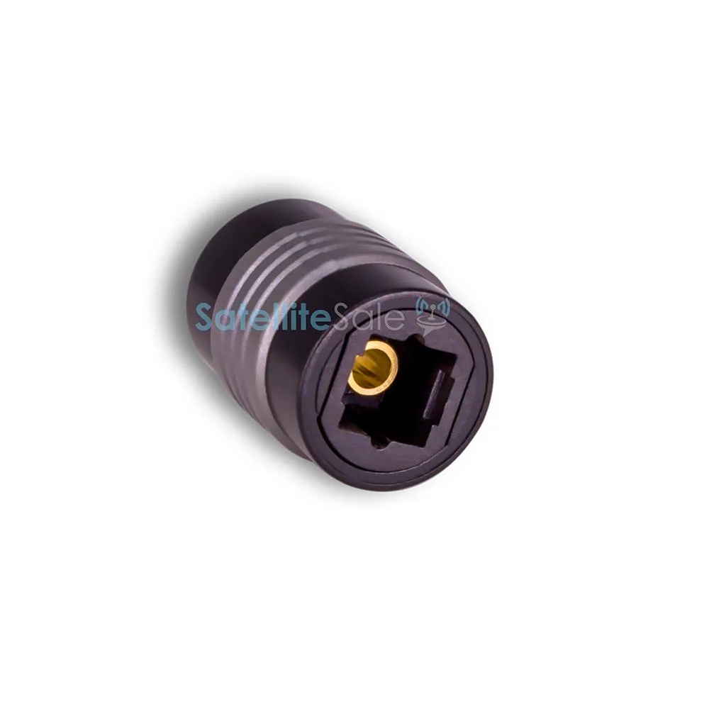 SatelliteSale SatelliteSale Optical-Coupler-F-F Toslink SPDIF Female-Female Coupler Black PVC Gold Plated — product photo