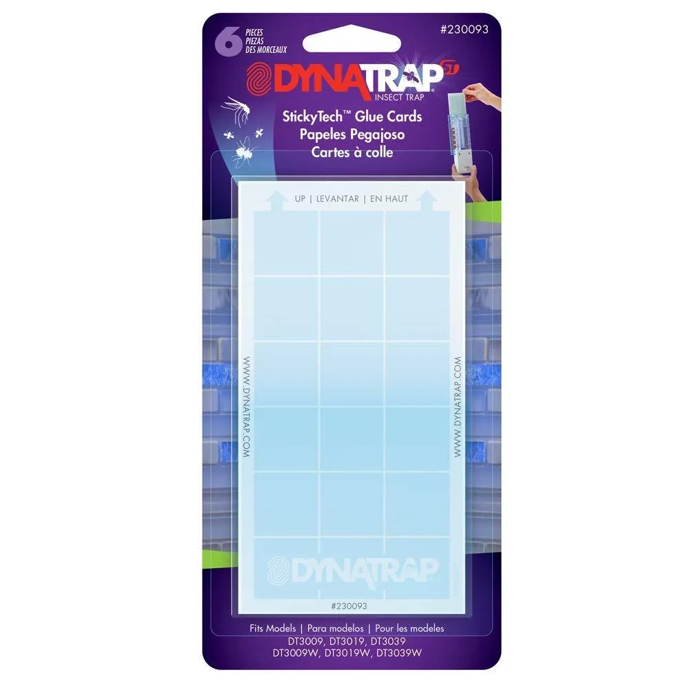 Meterk 230093 StickyTech Glue Cards 6 Pack for DynaTrap DT3009 DT3019 DT3039 — product photo