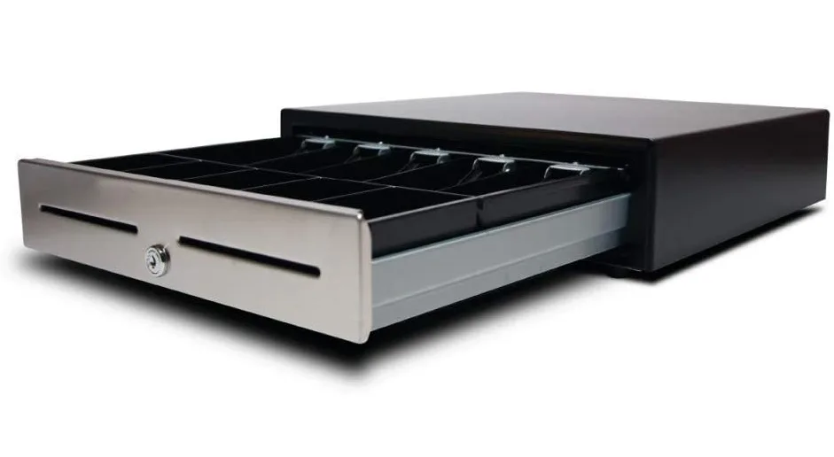 APG Cash Drawer APG Cash Drawer VBS320-1-BL1616 16.2" x 16.3" x 4.3" 2 Media Slots — product photo