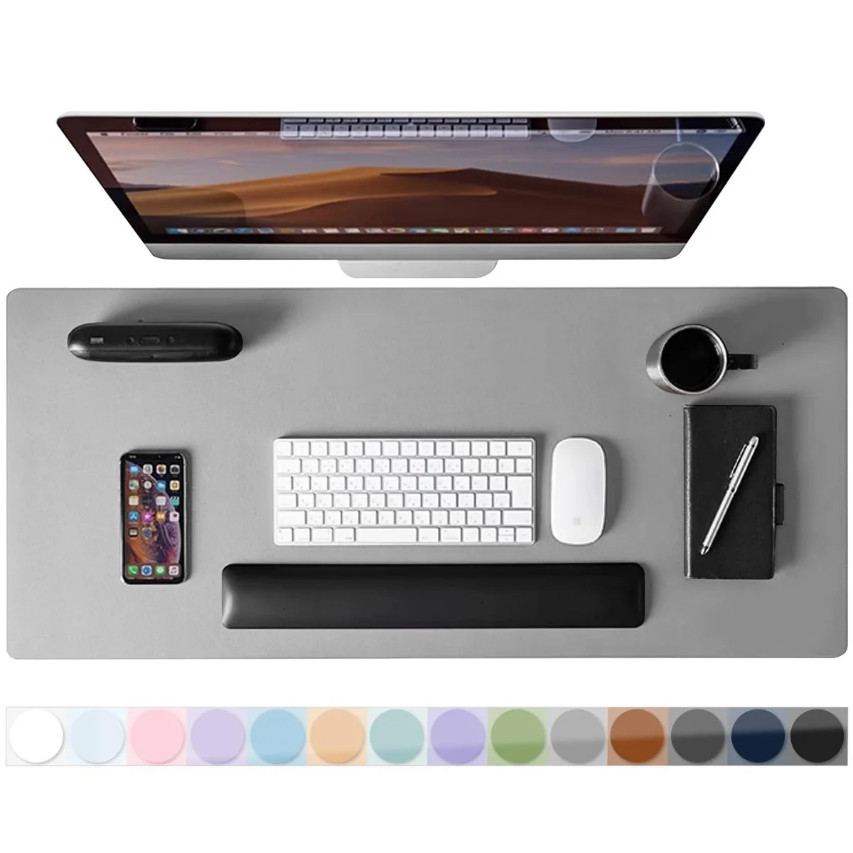  Keychron ZCDESKPADS-GreyM Mouse Pad Grey 15.7 x 31.5 inches — product photo