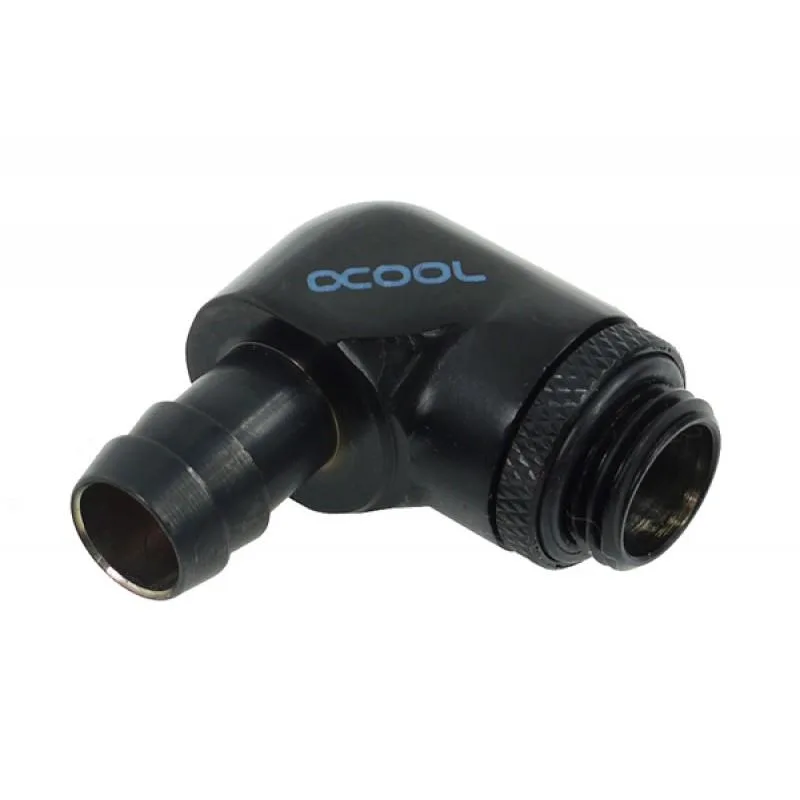 Alphacool Alphacool G1/4 10mm 90° Revolvable Barbed Fitting Black 17136 — product photo