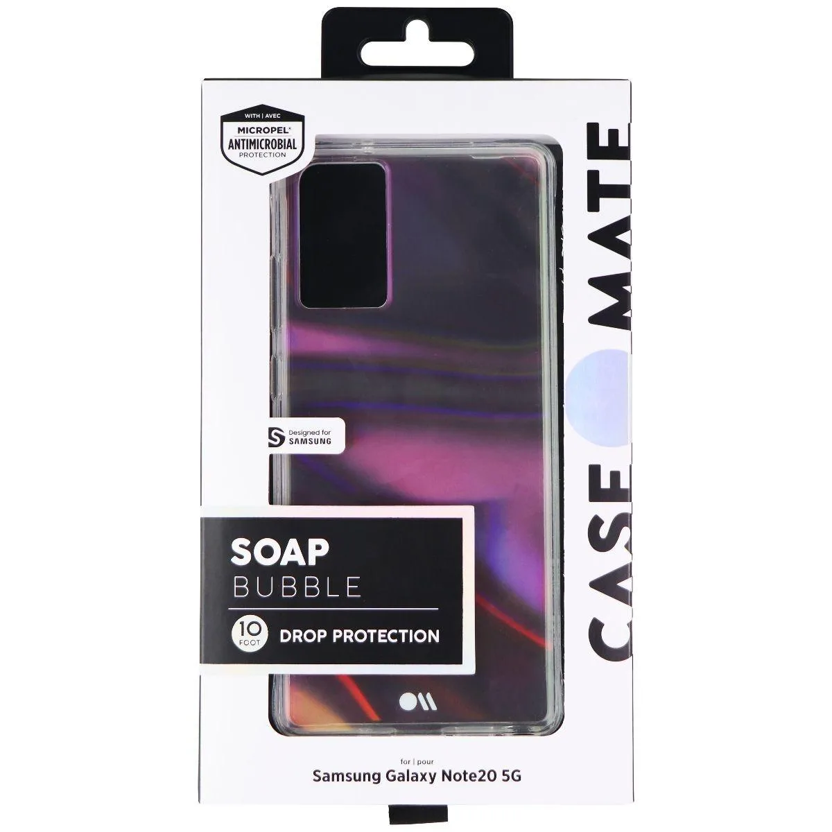 Case-Mate Case-Mate Soap Bubble Hard Case Samsung Galaxy Note20 5G Iridescent — product photo