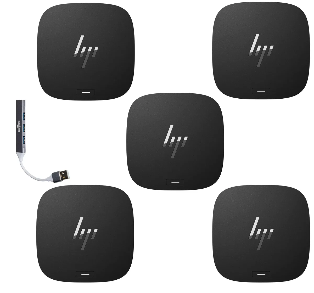 HP HP Thunderbolt 280W G4 Docking Station (4L1N6AV#ABA) with Dockztorm Hub 5 Pack — product photo