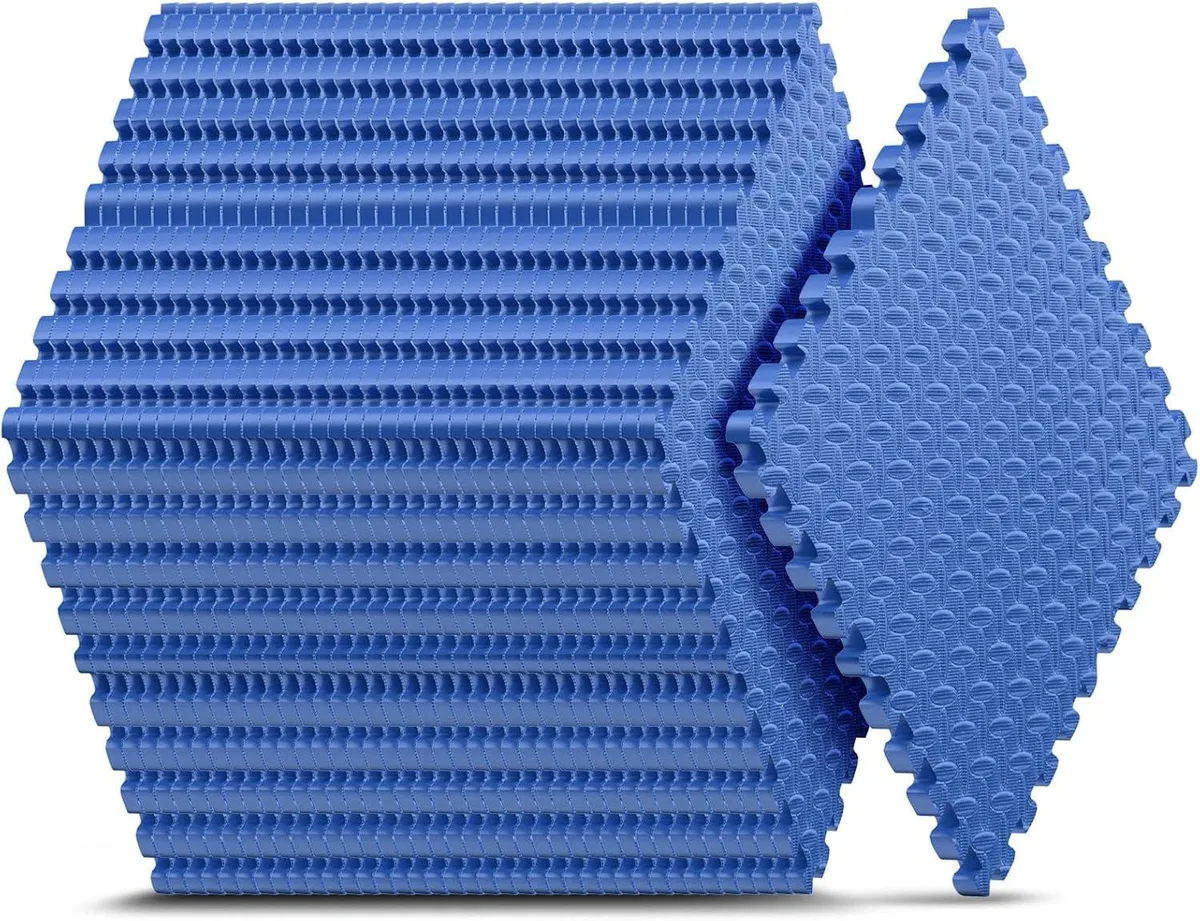 TAURKENAM TAURKENAM 32 Pack 24 in EVA Interlocking Foam Tiles Blue 128 sq ft — product photo