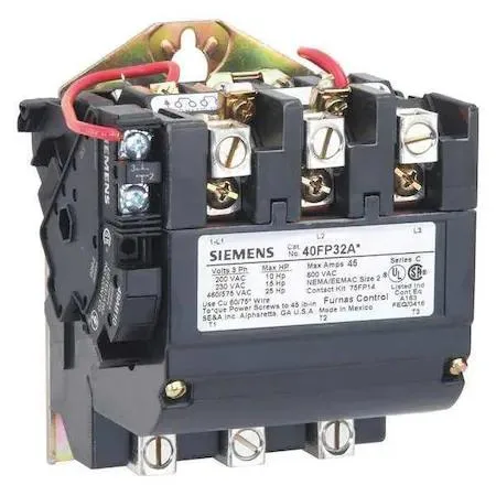 Siemens 40FP32AG 3-pole NEMA size 2 contactor, open frame, screw terminals