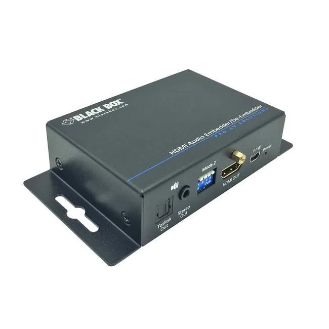 Black Box Corporation Black Box AEMEX-HDMI-R2 Audio Embedder/De-embedder HDMI 2.0 4K 60 Hz — product photo