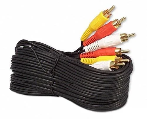 iMBAPrice iMBAPrice 25ft 3-RCA Male-to-Male Audio/Video Cable Gold Plated — product photo