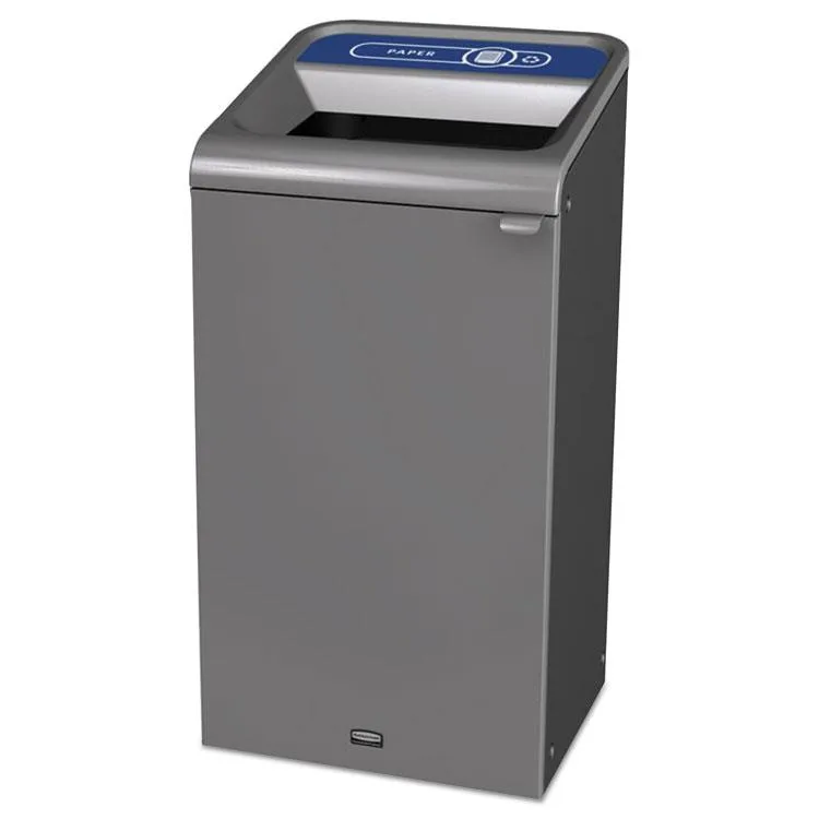 Rubbermaid Rubbermaid 1961623 Indoor Recycling Waste Receptacle 23 Gal Gray Paper — product photo