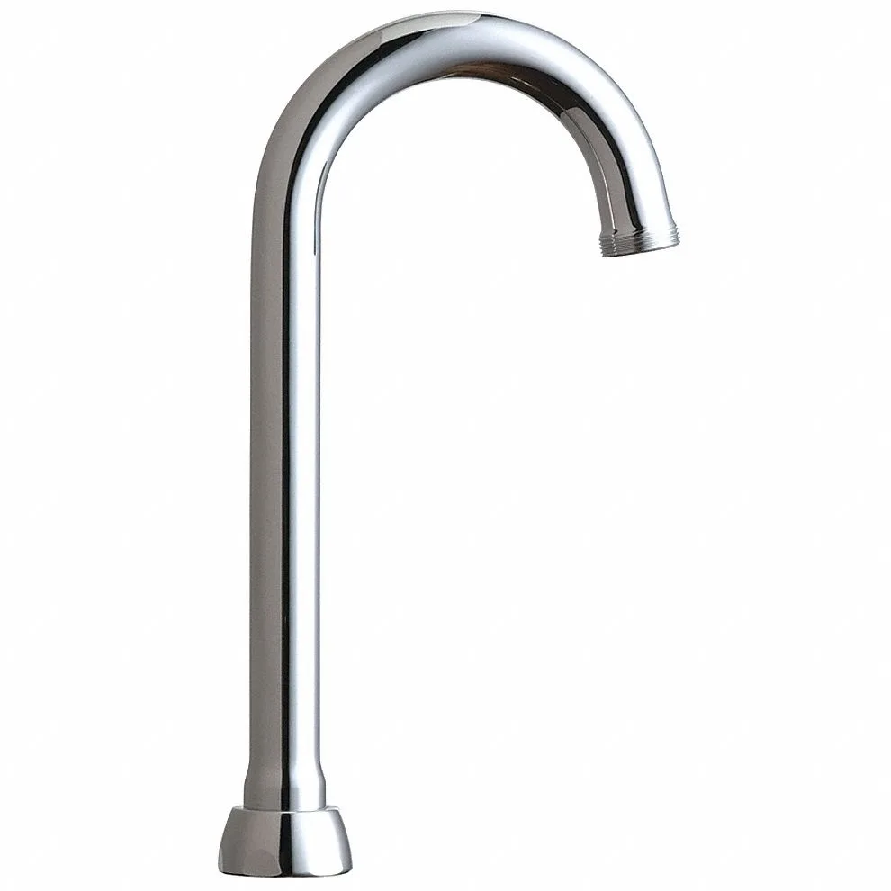 CHICAGO FAUCET COMPANY CHICAGO FAUCET COMPANY GN1AJKABCP Gooseneck Spout Polished Chrome bath hardware — product photo