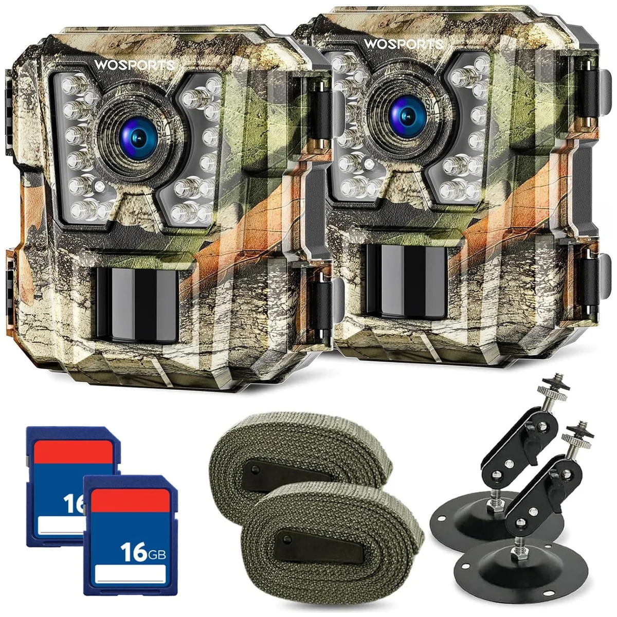  WOSPORTS G100 Mini Trail Camera 2 Pack 24MP 1080P — product photo