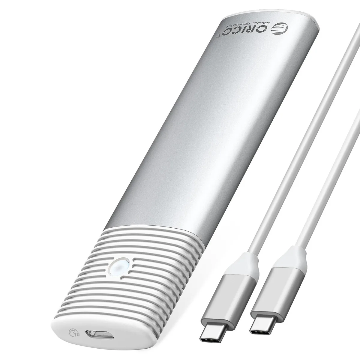 Orico Orico M.2 NVMe drive enclosure USB 3.2 10Gbps 2230-2280 silver — product photo