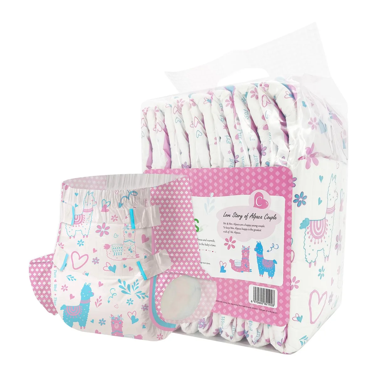 Aimisin Aimisin Incontinence Diapers X-Large Mr. &amp; Mrs. Alpaca 101 Ounce — product photo