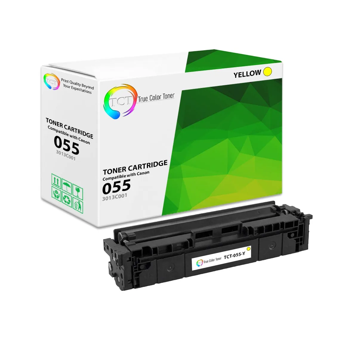 True Color Toner True Color Toner 055Y Yellow Toner Cartridge 2100 Pages — product photo