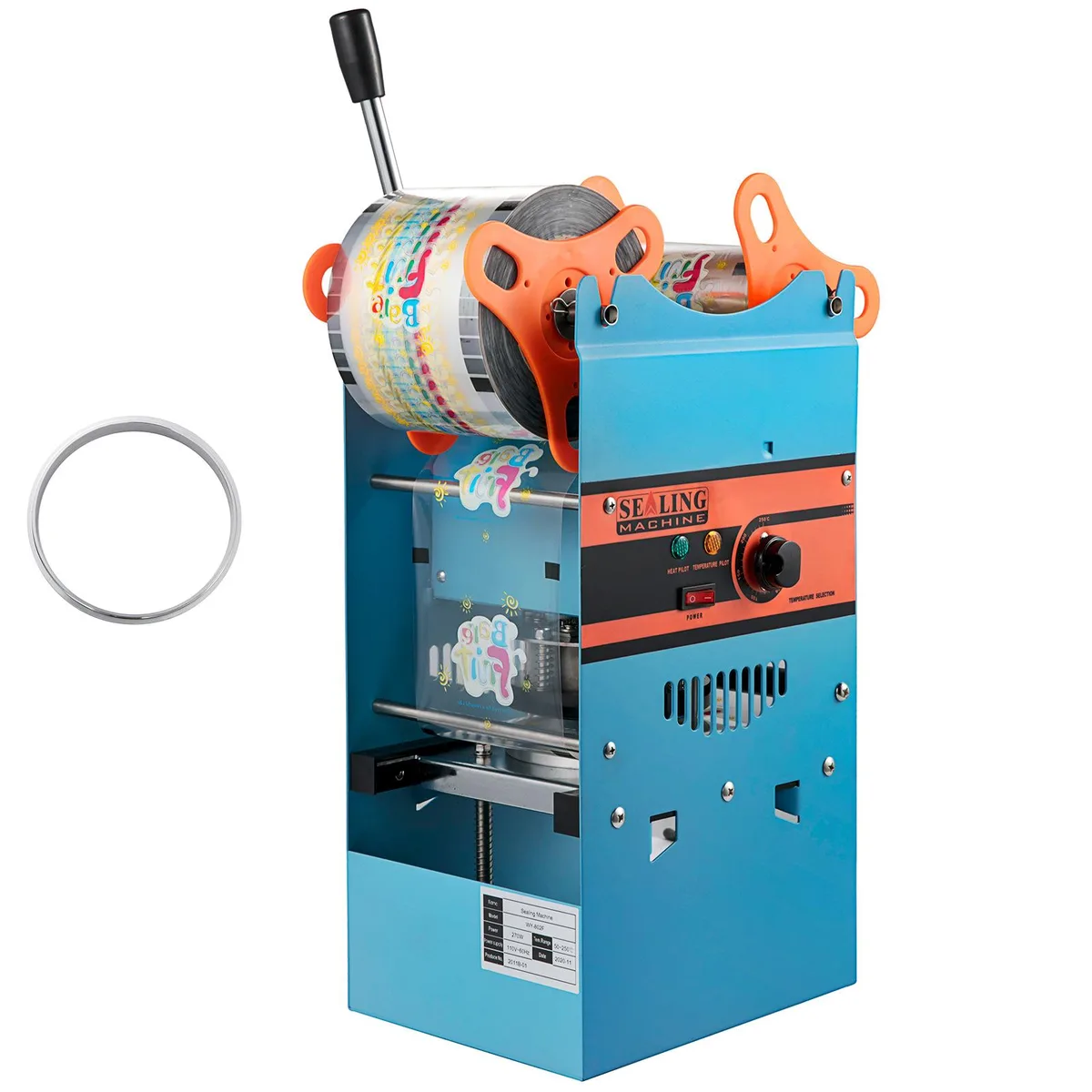 VEVOR VEVOR Manual Cup Sealer 300-500 Cup/h Blue 90/95mm — product photo