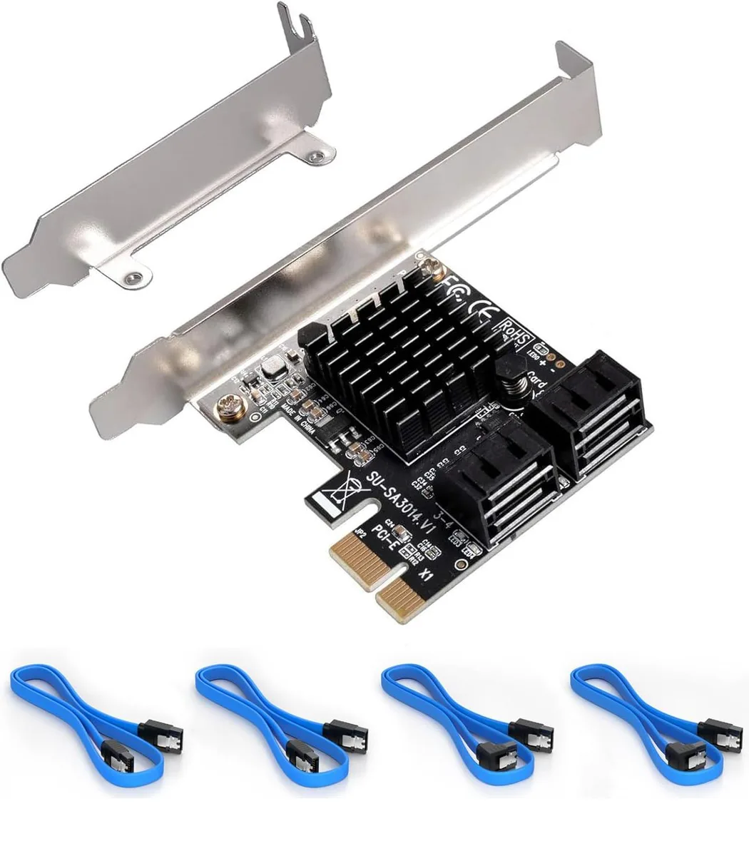 ESTONE ESTONE PCIE24SATA 4-port SATA expansion card — product photo
