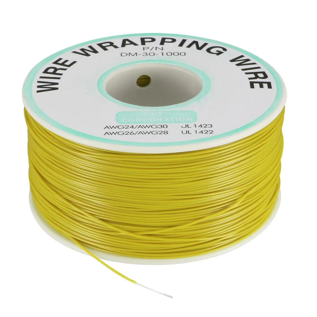Unique-Bargains Unique-Bargains Wrapping Wire 30 AWG Yellow 820ft P/N DM-30-1000 — product photo