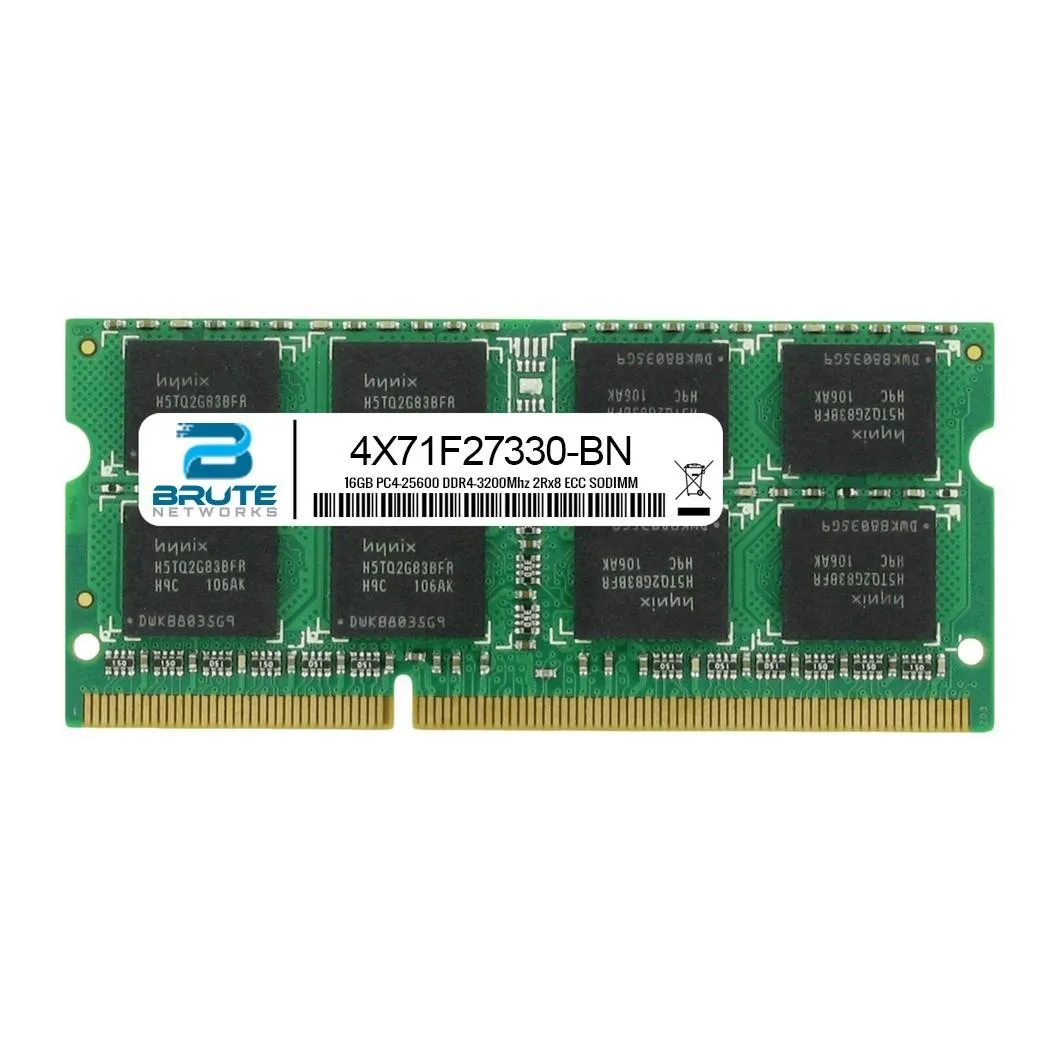 Brute Networks Brute Networks 16GB DDR4-3200 2Rx8 ECC SODIMM 4X71F27330 — product photo
