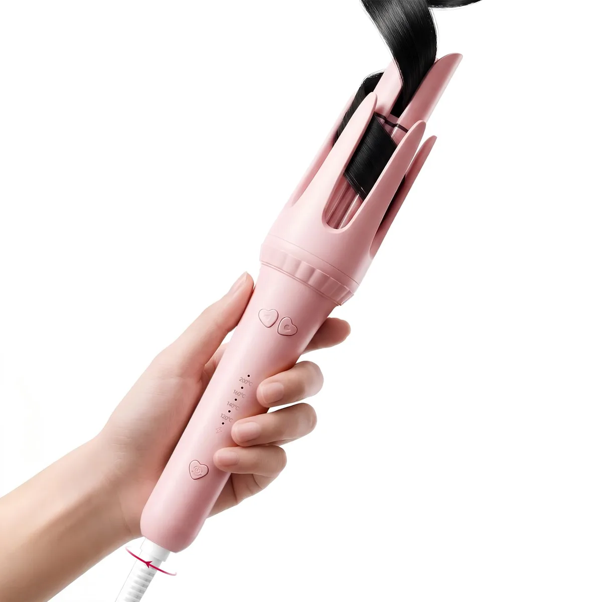  Dyhoo Auto Curling Iron 1.25" 4 Temp Pink — product photo