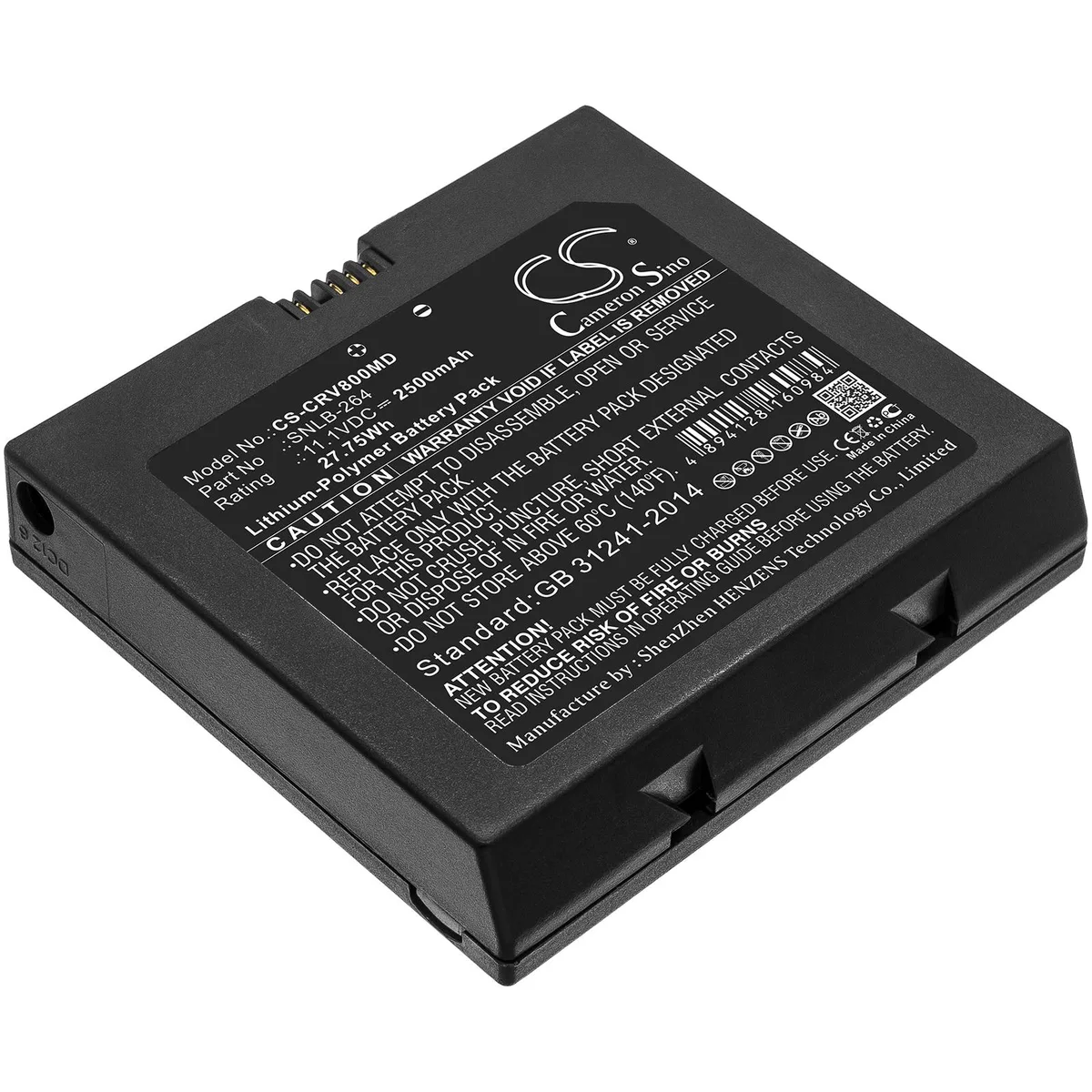 Cameron &amp; Co Cameron &amp; Co DS-CS-CRV800MD 11.1V 2500mAh Li-Polymer Battery — product photo