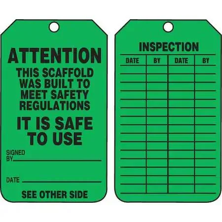 Accuform Signs Accuform Signs TRS328PTP Status Alert Tag PK25 — product photo
