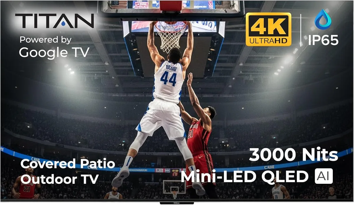 Titan Outdoor TV Titan Outdoor TV G100-QLED-98 98" QLED 4K 144Hz 1000cd/m² IP65 — product photo