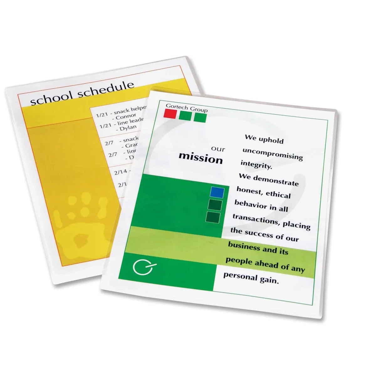 FELLOWES FELLOWES 52041 Glossy Laminating Pouches 100 pack — product photo
