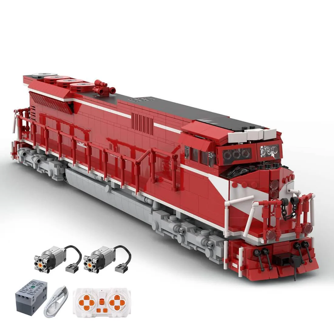 ZITIANYOUBUILD ZITIANYOUBUILD Custom MOC-126405 EMD SD90/43MAC Indiana Railroad Train 2263PCS — product photo