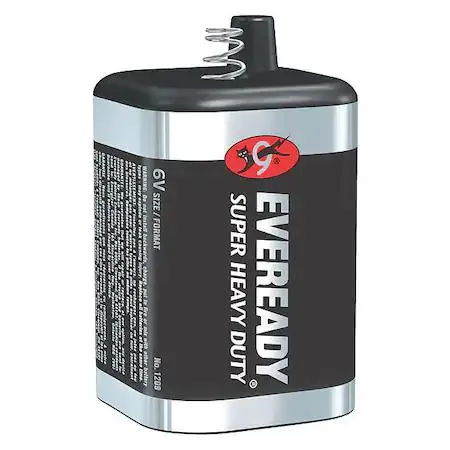 ENERGIZER ENERGIZER 1209 6V Lantern Battery Spring Terminal Carbon Zinc 1Ah 4.1in H 2.6in W/D — product photo