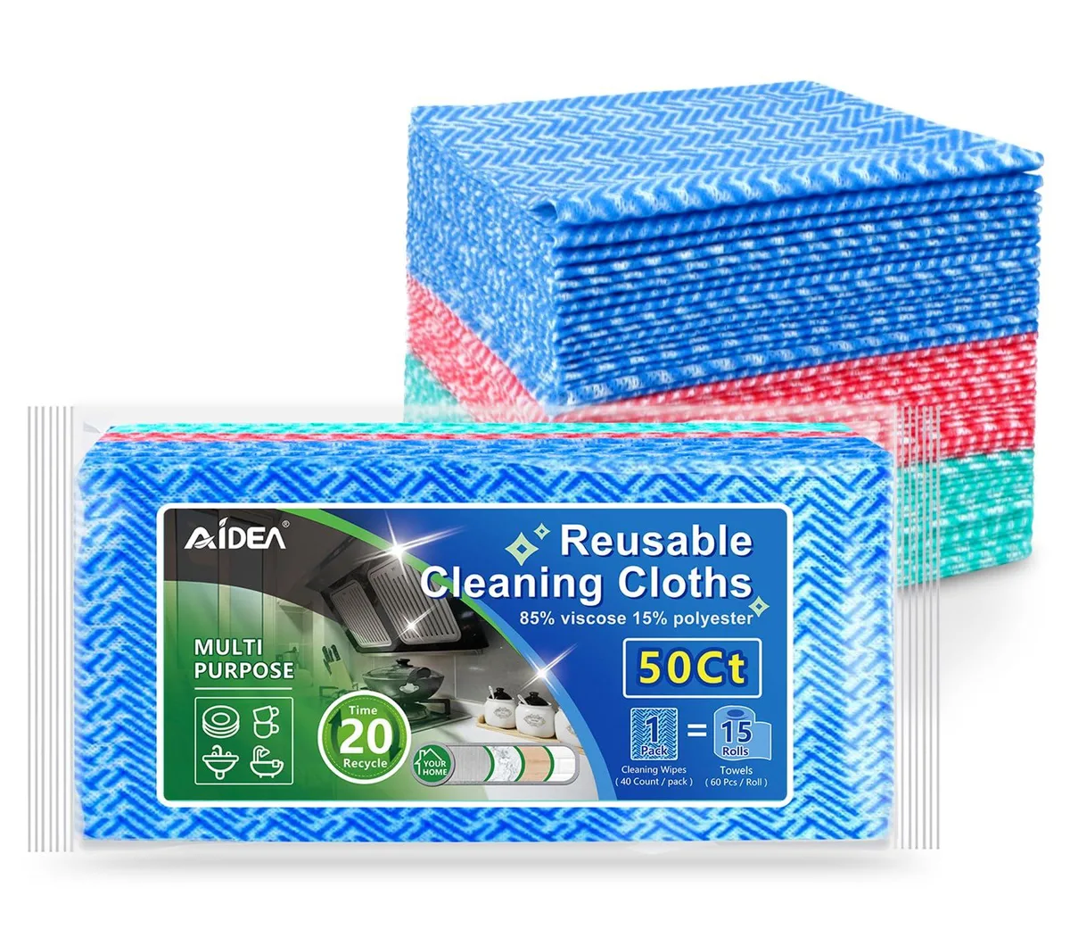  3M 50 Count Cleaning Wipes 12 x 12 Inch — product photo