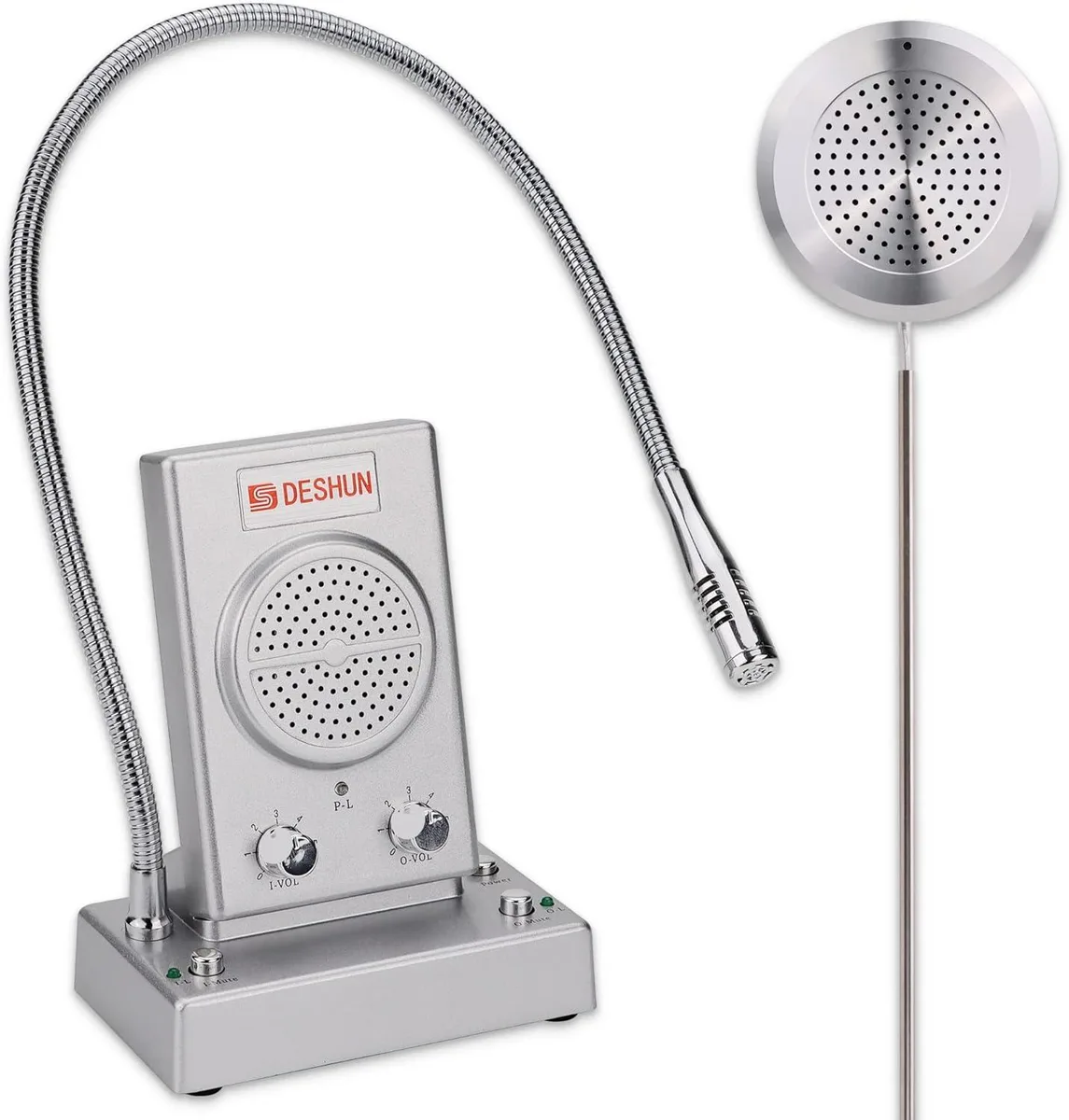 BFKK DS-1308 window intercom speaker, all-metal body with volume knob