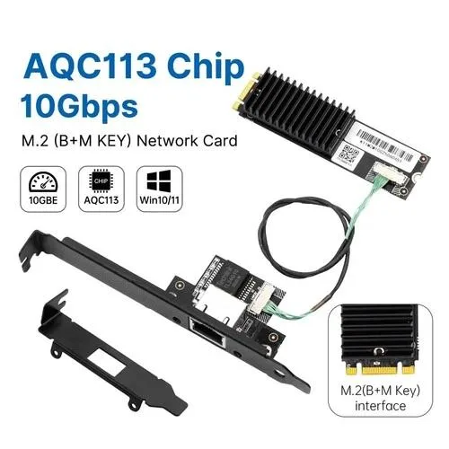NShi NShi AQC113 M.2 B+M 10 Gbps network card — product photo