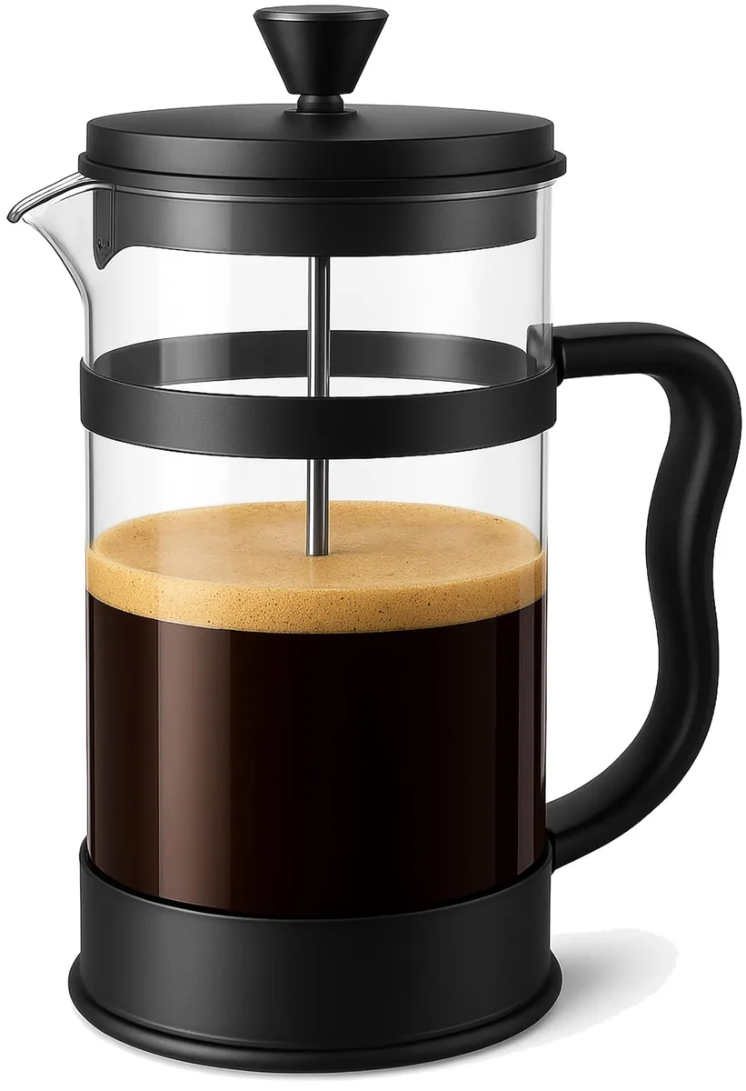 MAXI-MATIC UKFRENCHPRESSPRNT 34 oz French Press White — product photo