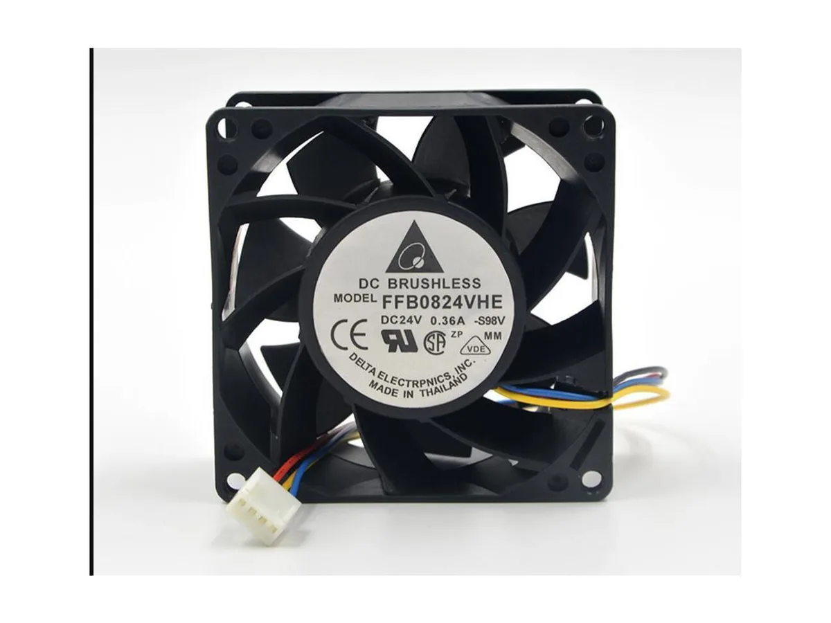 Fans Fans FFB0824VHE 8038 24V 0.36A dual ball bearing case fan 80x80x38mm — product photo