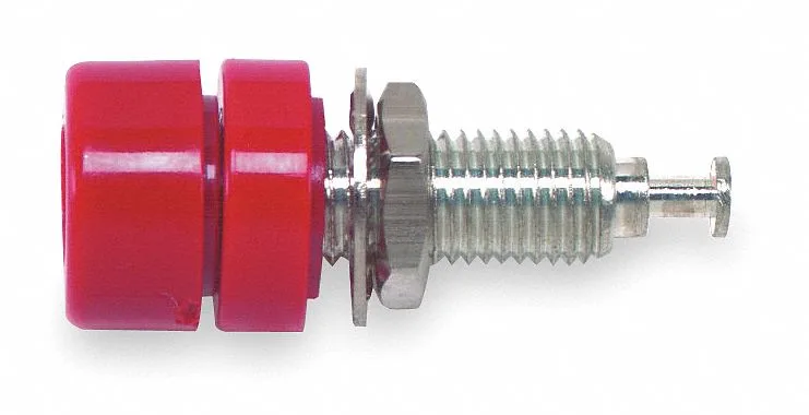 Pomona Electronics Pomona Electronics 1581-2-G/10P Banana Jack Kit 5000 V 15 A Red PK10 — product photo