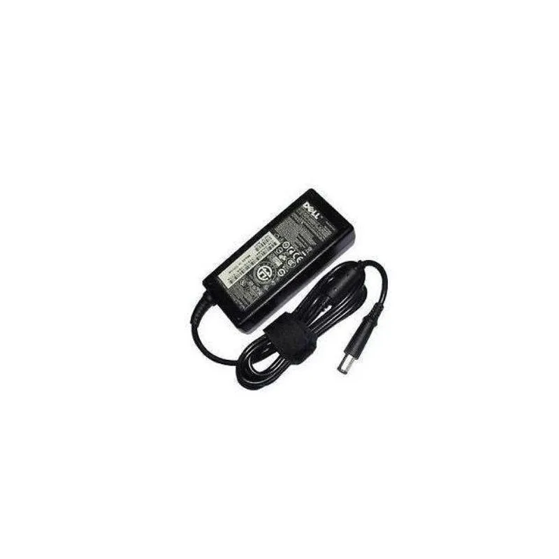 Black rectangular Dell AC adapter with detachable cable, 65W output