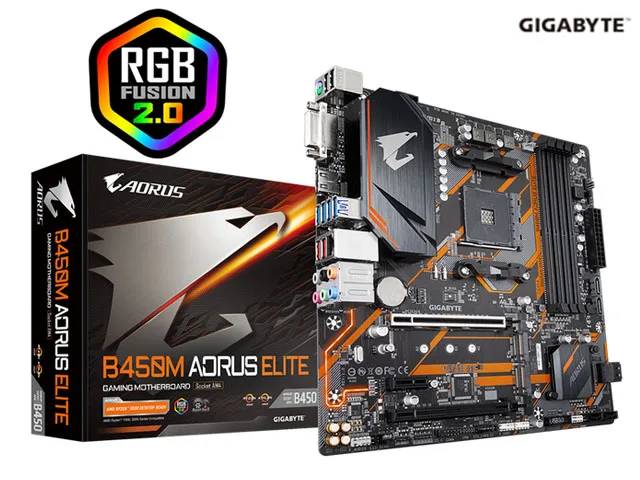 GIGABYTE GIGABYTE B450M AORUS ELITE AM4 AMD Motherboard — product photo