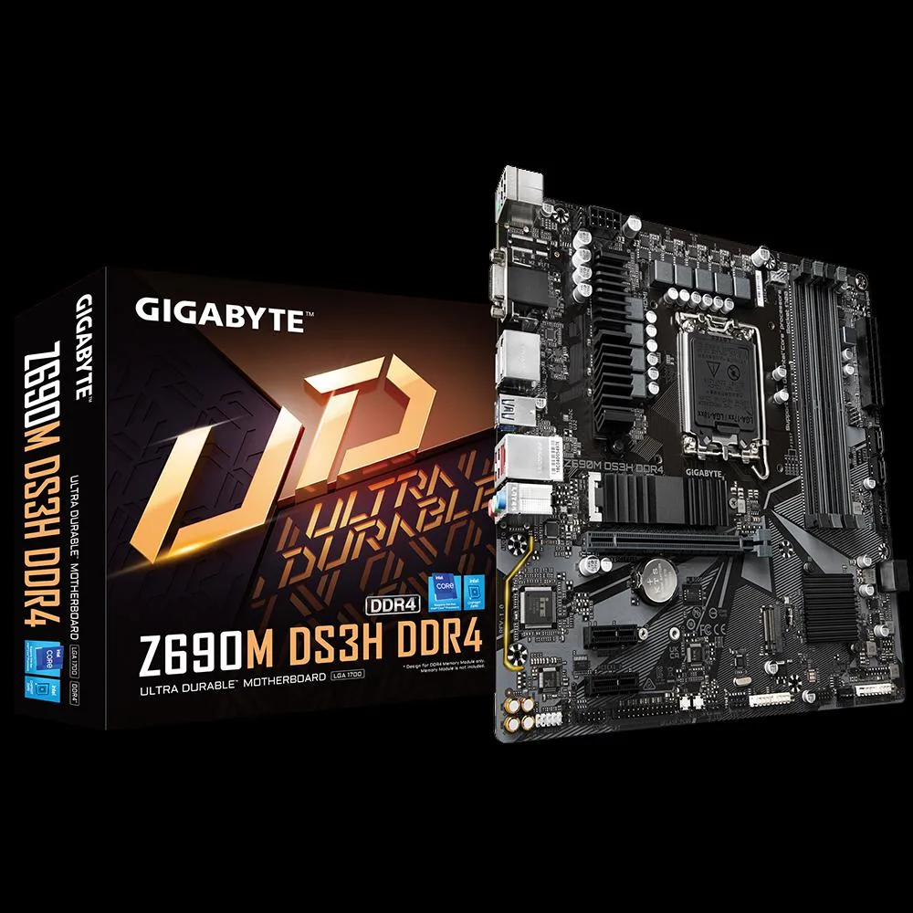 GIGABYTE GIGABYTE Z690M DS3H DDR4 Intel motherboard — product photo