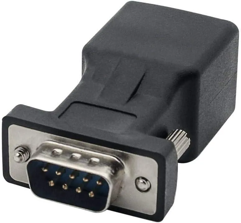Vszerda Vszerda DB9 RS232 Male to RJ45 Female Data Adapter — product photo