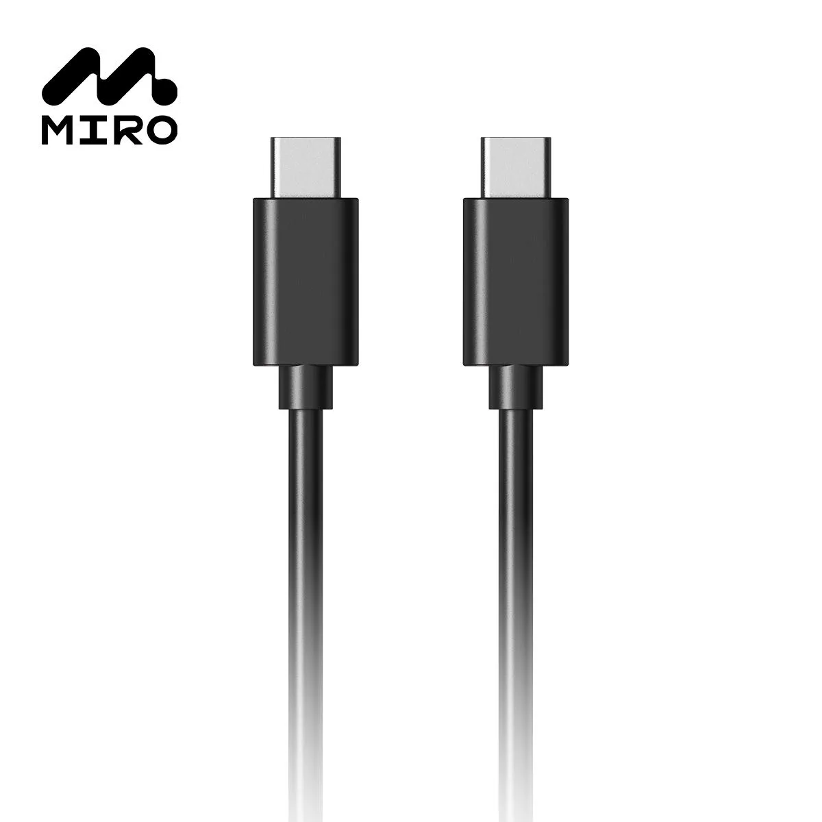 MIRO MIRO U4-BK USB-C Cable 3.3 ft Black 5.0A 100W 480M/s — product photo