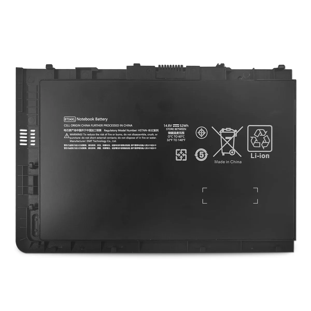 Damaite Damaite BT04XL laptop battery 52Wh 14.8V 3-Cell for HP EliteBook Folio 9470M 9480M — product photo