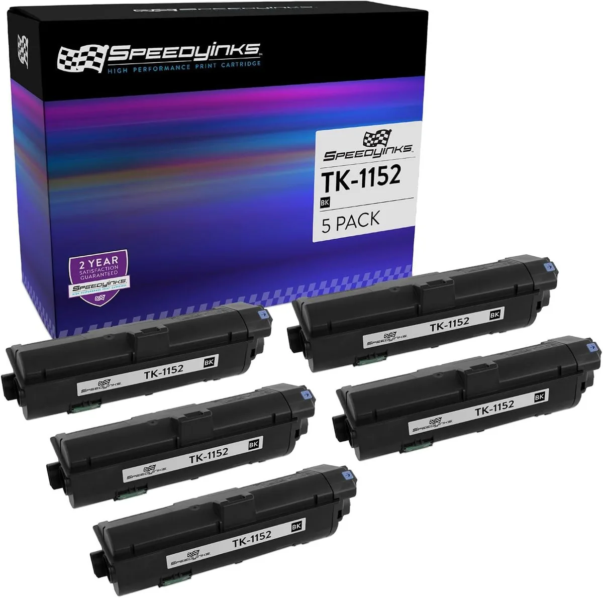 SpeedyInks SpeedyInks M2635dw TK-1152 Black Ink Cartridge 5-Pack 3000 Pages — product photo