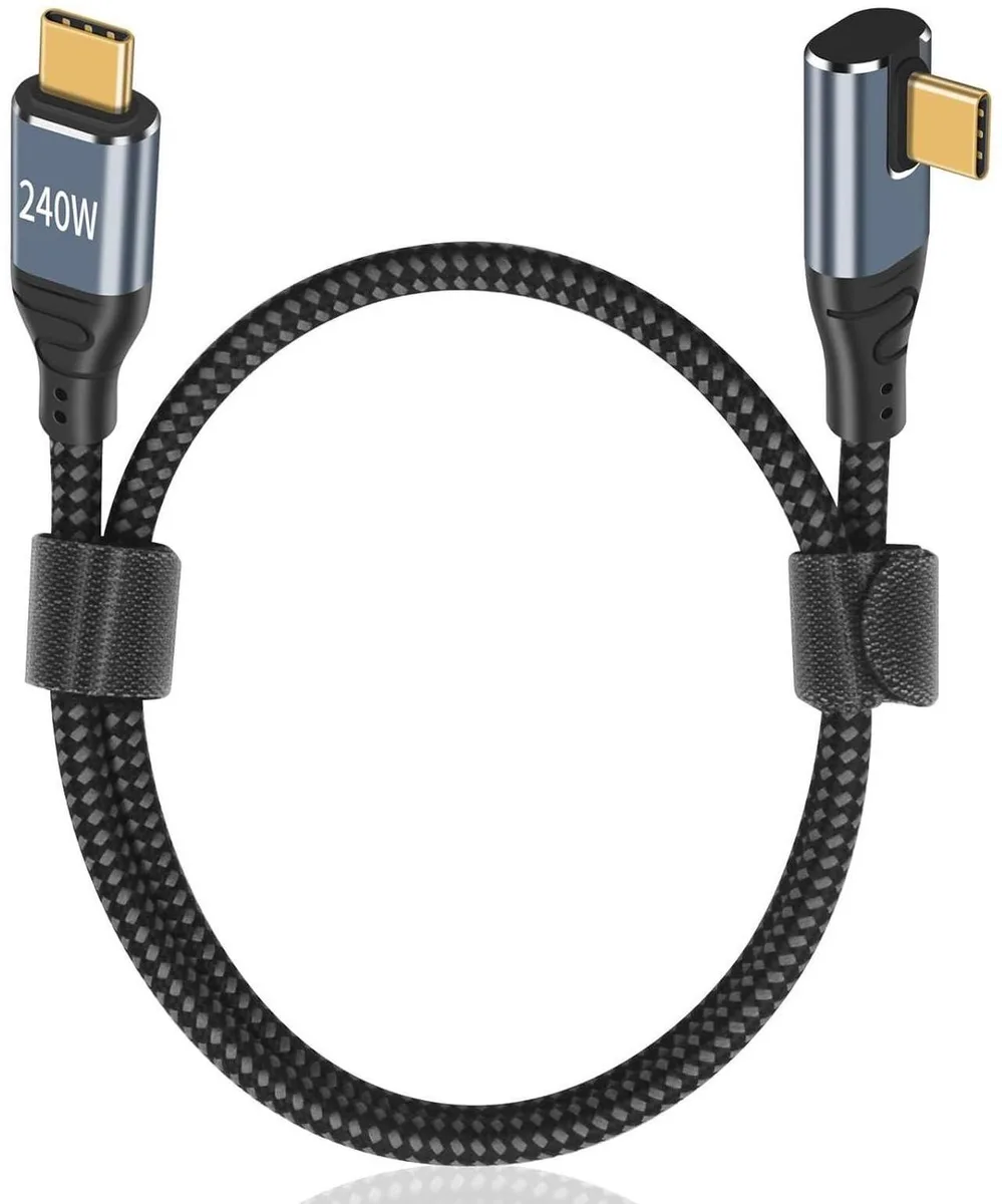 Aomoproing Aomoproing USB C Cable Right Angle 6.6 ft 240W — product photo