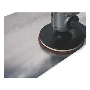 Maroon non-woven abrasive disc with hook-and-loop backing