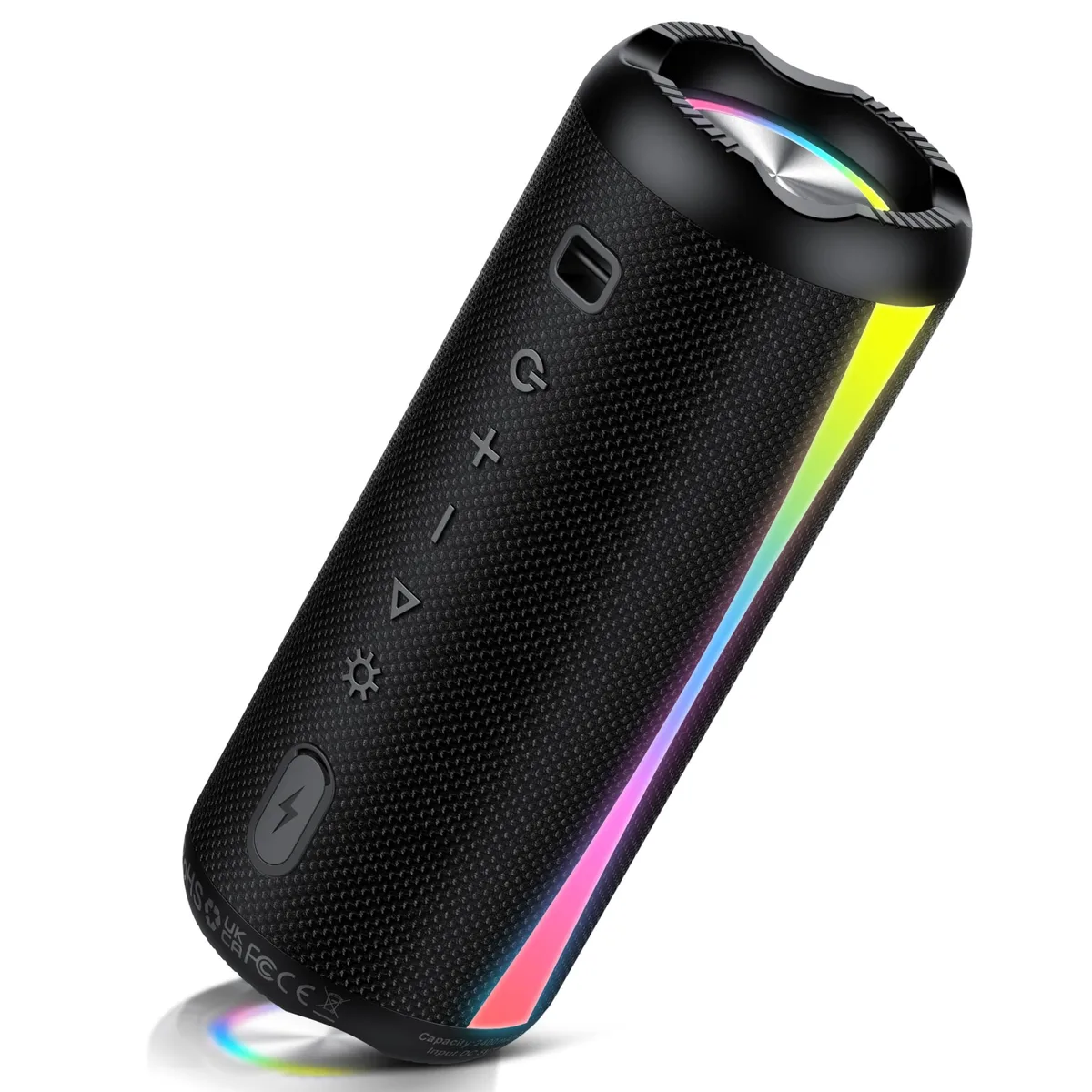 dotn BS01 Portable Speaker Bluetooth 5.4 20W 20h IPX7 RGB Black — product photo
