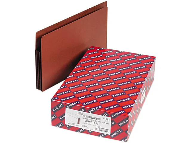 Smead Smead 74681 Expansion File Pockets Legal 3.5 Inch 10 Box — product photo