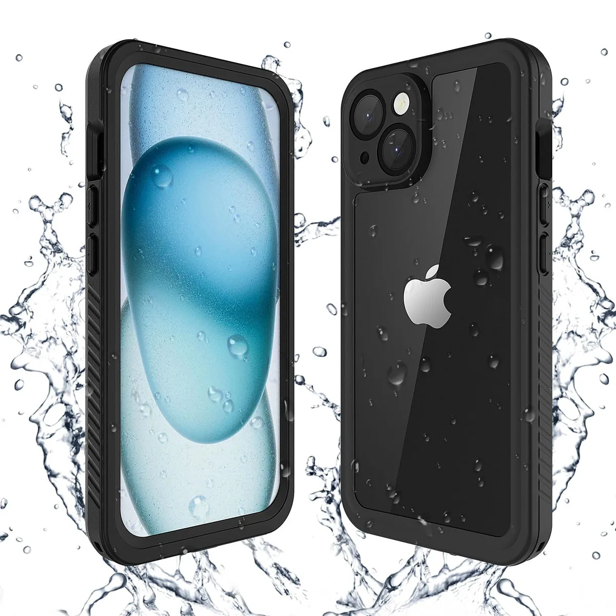  Lanenas iPhone 15 6.1 inch Waterproof Case Black — product photo