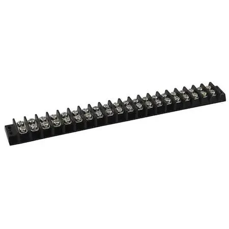 Value Brand Value Brand 20 Pole 2 Row Terminal Strip 15 A 300 V 14 AWG Screw — product photo