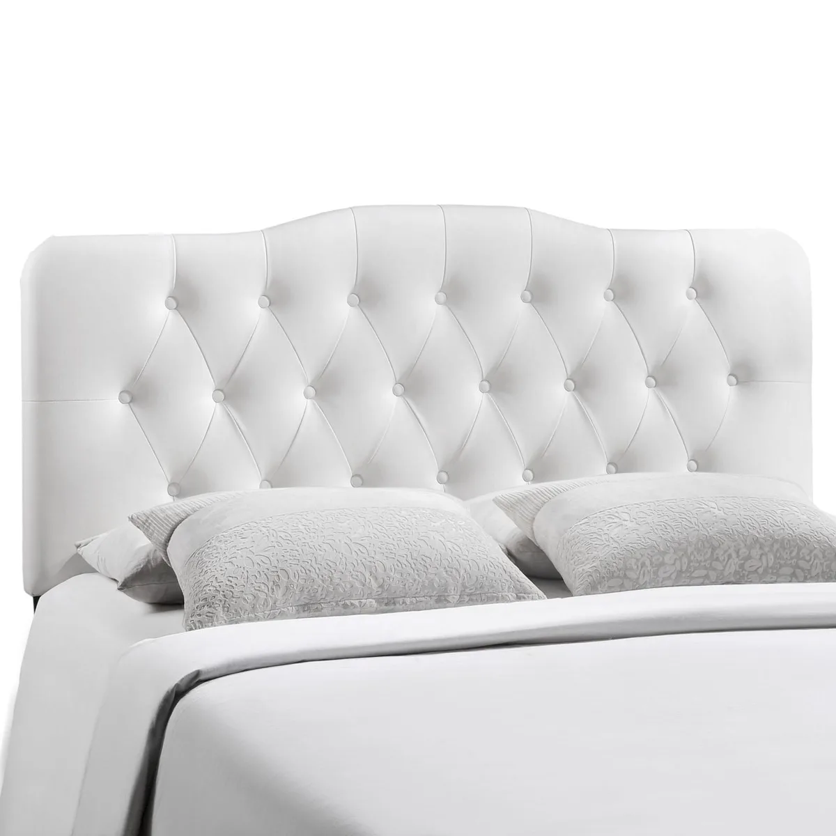 Modway Furniture Modway Furniture Annabel King Upholstered Vinyl Headboard White — product photo